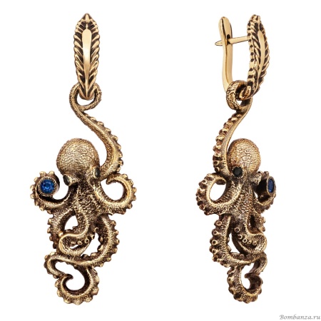 Серьги Fiore di Firenze SIGNORE DEI MARI OR2032 BLU