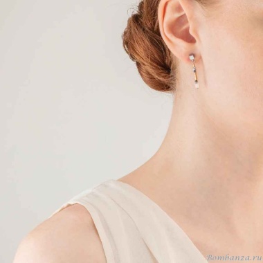 Пусеты Coeur de Lion, Grey-Gold 5027/21-1216 Пусеты Coeur de Lion, Grey-Gold 5027/21-1216