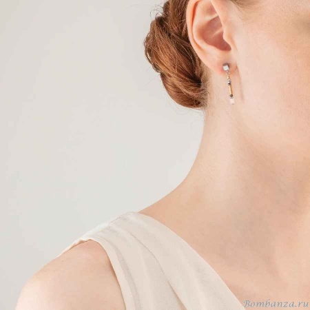 Пусеты Coeur de Lion, Grey-Gold 5027/21-1216. Германия