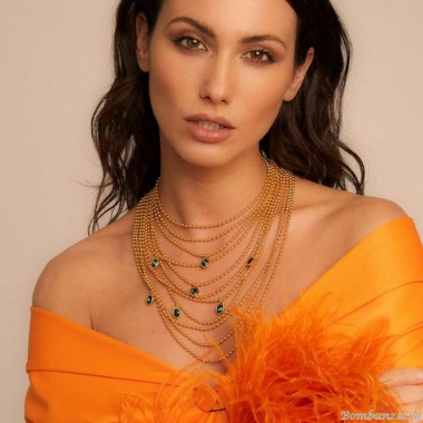 Колье VIDDA, Lady, с австрийскими кристаллами, VD22-01469 зеленый, 40см