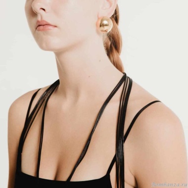 Серьги Katerina Vassou, Veneer, зеркальная полусфера, KV24.2-401383G золотистый Серьги Katerina Vassou, Veneer, зеркальная полусфера, KV24.2-401383G золотистый