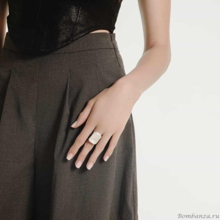 Кольцо Katerina Vassou, Pediment, разъемное, с кристаллом, KV24.2-401473BLINEN белый