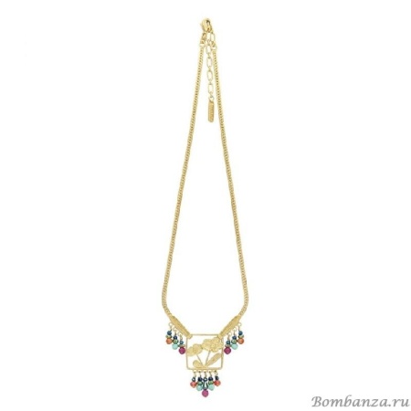 Колье Taratata, Revolution, золотистое, со стеклянными бусинами, TT-H19-13129-20M