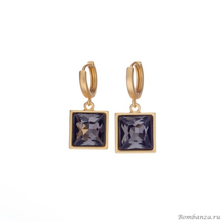 Серьги Dansk Copenhagen, Audrey, с кристаллом, DNSK25.2-3C2407030 серый