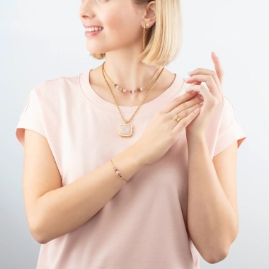 Серьги Coeur de Lion, Square Rose Quartz Rose-Gold, 1200/21-1916 Серьги Coeur de Lion, Square Rose Quartz Rose-Gold, 1200/21-1916