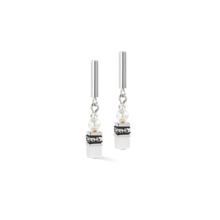 Серьги Coeur de Lion, White-Silver, 4087/21-1417
