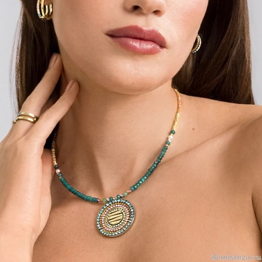 Колье Coeur de Lion, Multicolour Boho, 2036/10-1583 Колье Coeur de Lion, Multicolour Boho, 2036/10-1583