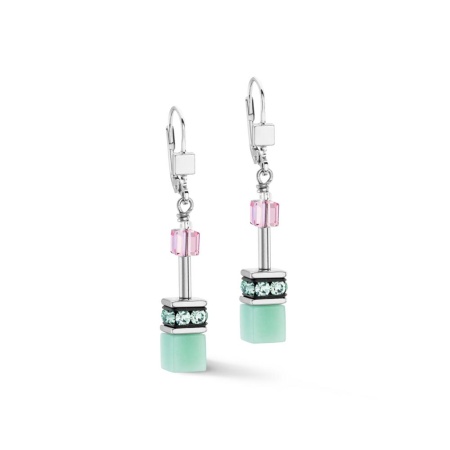 Серьги Coeur de Lion, Green-Pink, 4023/20-0504 Серьги Coeur de Lion, Green-Pink, 4023/20-0504