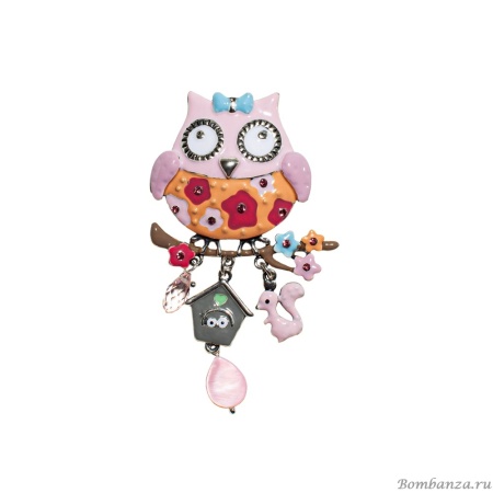 Брошь Shadore, Сова с домиком