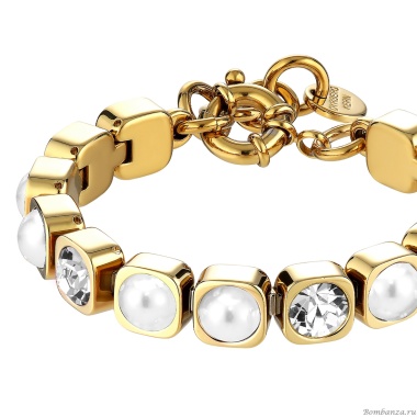 Браслет Dyrberg Kern, CONIAN SG CRYSTAL / WHITE PEARL, 450157 Браслет Dyrberg Kern, CONIAN SG CRYSTAL / WHITE PEARL, 450157