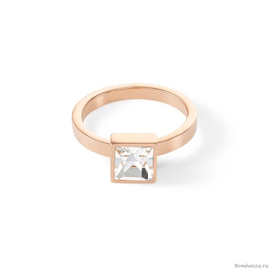 Кольцо Coeur de Lion, Brilliant Square Rose Gold, 0500/40-1822 54 Кольцо Coeur de Lion, Brilliant Square Rose Gold, 0500/40-1822 54