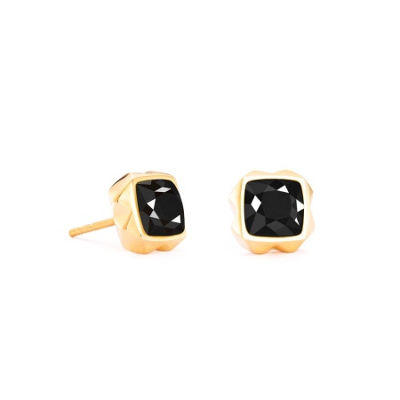 Серьги Coeur de Lion, Black-Gold, 1200/21-1316