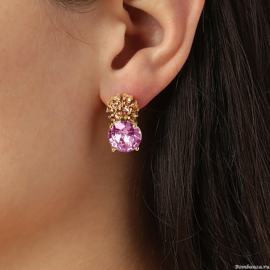 Серьги Dyrberg Kern, BECKIA SG LIGHT ROSE / PEACH, 460070 Серьги Dyrberg Kern, BECKIA SG LIGHT ROSE / PEACH, 460070