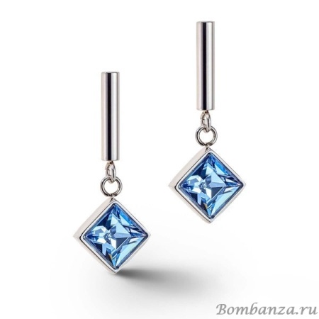 Пусеты Coeur de Lion, Light Blue-Silver 6006/21-0741. Германия