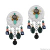 Серьги TARATATA, Celeste, смола, бусины, стразы и кабошон, TT-W23-09969-104 синий Серьги TARATATA, Celeste, смола, бусины, стразы и кабошон, TT-W23-09969-104 синий