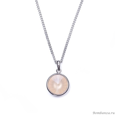 Колье Moon Paris, Ringo, с кристаллом, MR-22.03-061 бежевый