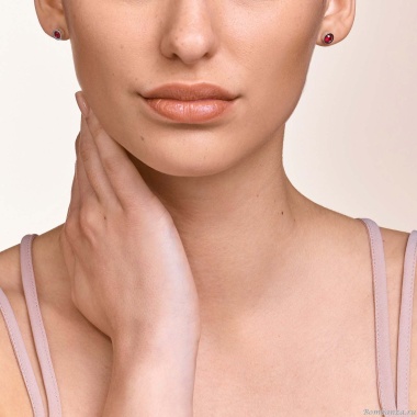 Серьги Coeur de Lion, Silver Red 0228/21-0317 Серьги Coeur de Lion, Silver Red 0228/21-0317