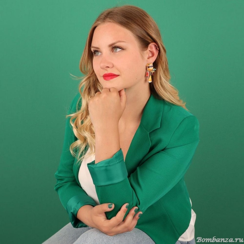 Серьги TARATATA, Ketchup, асимметричные,смола,блестки,микрошарики, TT-W23-08957-10M серебристый Серьги TARATATA, Ketchup, асимметричные,смола,блестки,микрошарики, TT-W23-08957-10M серебристый
