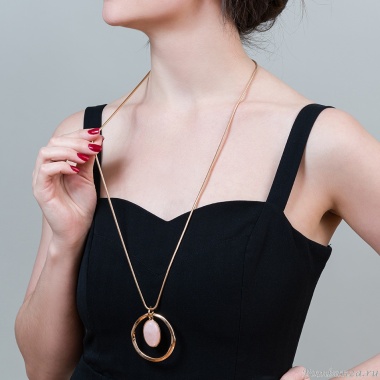 Колье Fiore Luna, ROSE QUARTZ