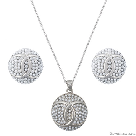 Комплект Fiore Luna, колье+серьги, SG208408E-002 S