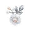Брошь Ветвь Natural pearl+Natural shell, XR12111A5 S