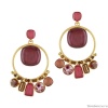 Серьги TARATATA, Manufacture, со смолой и стеклянными бусинами, TT-W23-01908-203 розовый Серьги TARATATA, Manufacture, со смолой и стеклянными бусинами, TT-W23-01908-203 розовый