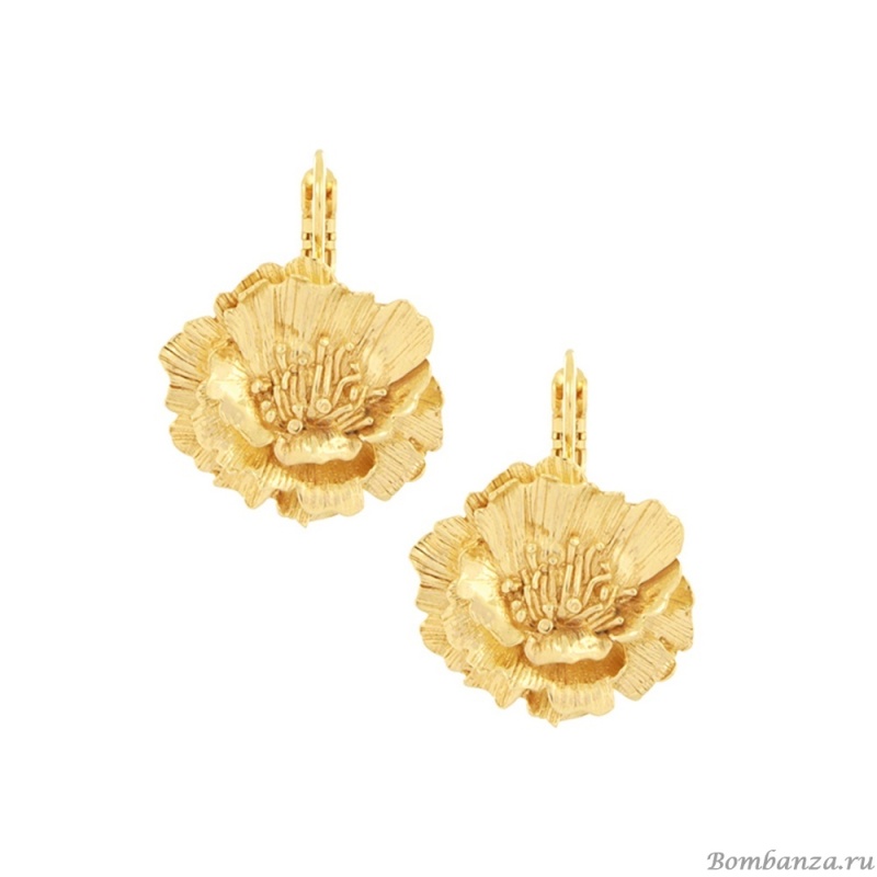 Серьги TARATATA, Magnolia, металл, TT-H25-08763-20D золотистый