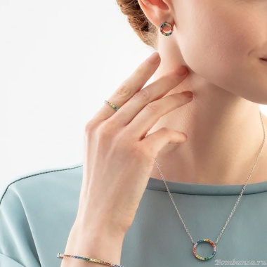 Кольцо Coeur de Lion, Multicolour Silver, 0146/40-1517 56 Кольцо Coeur de Lion, Multicolour Silver, 0146/40-1517 56