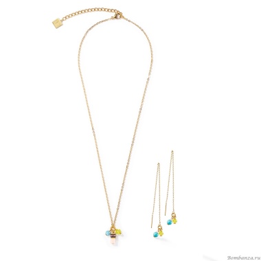 Серьги Coeur de Lion, Multicolour Pastel 1, 4525/20-1522 Серьги Coeur de Lion, Multicolour Pastel 1, 4525/20-1522