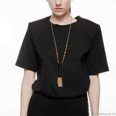 Колье Katerina Vassou, Tasha, с кристаллами, KV24.1-308426G черный Колье Katerina Vassou, Tasha, с кристаллами, KV24.1-308426G черный