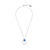 Колье Catherine Bijoux, The three sides of the triangle, с кристаллом, CB25.1-5307AS синий