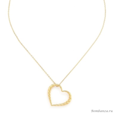 Колье Ori Tao, Merida, с сердцем, OT24.2-15-31823 золотистый