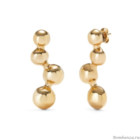 Серьги UNOde50 Ser Intrepida, с золотом PEN0999ORO0000U