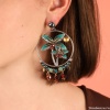 Серьги TARATATA, Papong, смола, бусины и  тигровый глаз, TT-E24-11901-10M серебристый Серьги TARATATA, Papong, смола, бусины и  тигровый глаз, TT-E24-11901-10M серебристый