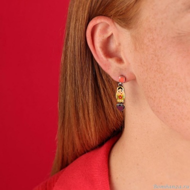 Серьги TARATATA, Nanas, асимметричные, со смолой и гематитом, TT-W24-03933-10M серебристый Серьги TARATATA, Nanas, асимметричные, со смолой и гематитом, TT-W24-03933-10M серебристый