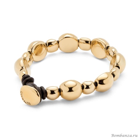 Кожаный браслет UNOde50 Ser Intrepida, с золотом PUL2532ORO0000L