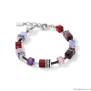 Браслет Coeur de Lion GeoCUBE®, Purple-Red-Blue 2838/30-0841