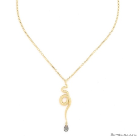 Колье Ori Tao, Venin, со змеей и перламутром, OT24.2-15-31783 золотистый