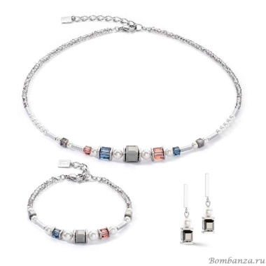 Серьги Coeur de Lion, Grey-Vintage, 4030/21-1230