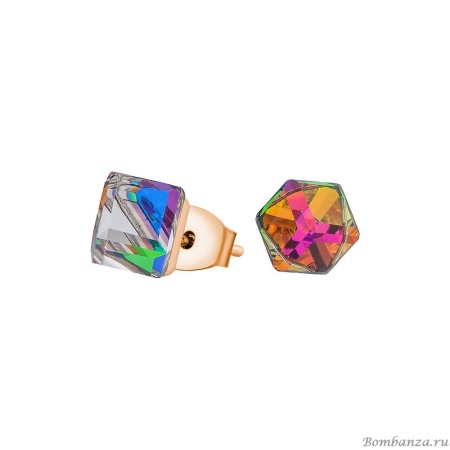 Пусеты Fiore Luna, Crystal Vitrail Medium SWE1127 CVM RG