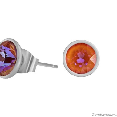 Пусеты Fiore Luna, Orange Glow Delite