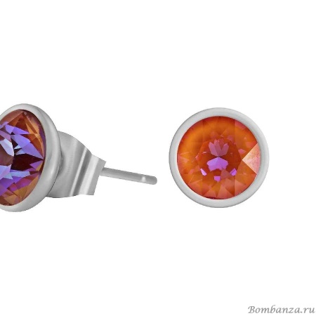 Пусеты Fiore Luna, Orange Glow Delite