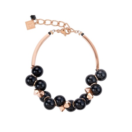 Браслет Coeur de Lion, Black & Swarovski®, 4937/30-1300. Германия