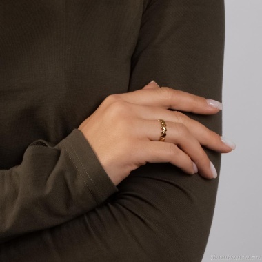 Кольцо Moon Paris, разъемное, с сердцами, Mo-Y25.02-011 золотистый