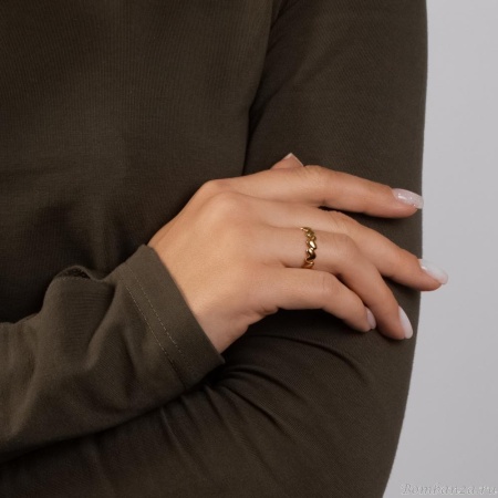 Кольцо Moon Paris, разъемное, с сердцами, Mo-Y25.02-011 золотистый