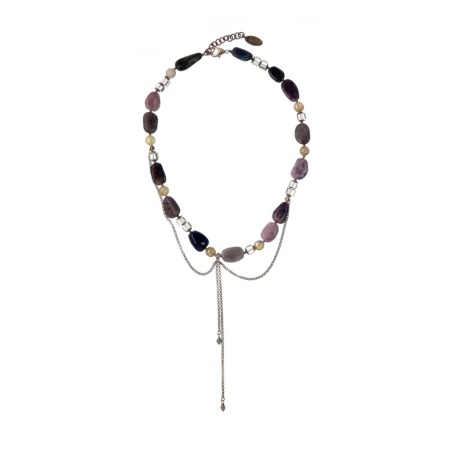 Колье Lanzerotti, Elisir, с турмалином,агатом,цитрином и гематитом, LZ-25.10-278 розовый