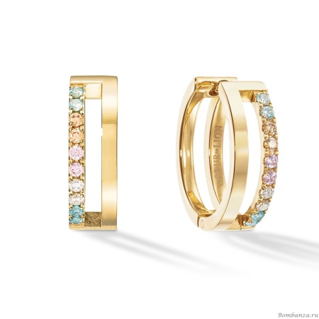 Серьги Coeur de Lion, Multicolour Pastel Gold, 0136/21-1590. Германия