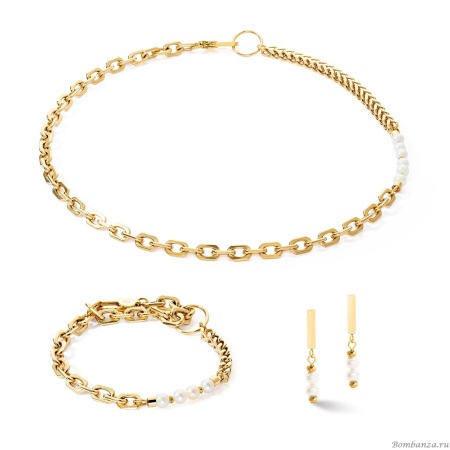 Пусеты Coeur de Lion, Pearls White-Gold, 1120/21-1416, пресноводный жемчуг Пусеты Coeur de Lion, Pearls White-Gold, 1120/21-1416, пресноводный жемчуг. Германия