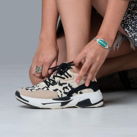 Кольцо Taratata, Panthere bleue, разъемное, серебристое, со вставкой, TT-E20-05408-102