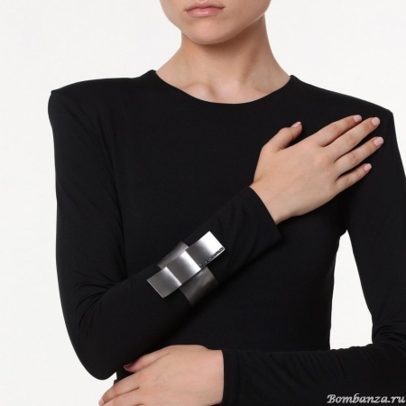 Браслет Katerina Vassou, Amazon, кафф, с кристаллами, KV23.2-307073 серебристый